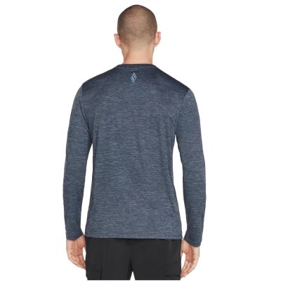 2. Skechers On the Road Long Sleeve M3LT157-BLGY Niebieskie M