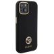 4. Etui Guess Silicone Logo Strass 4G do iPhone 15 - czarne