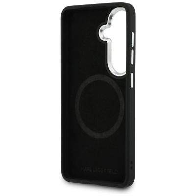 7. Etui Karl Lagerfeld Perforated KL MagSafe na Samsung Galaxy S26 - brązowe