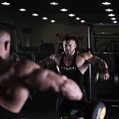 7. Hantla gumowana 9kg HMS HG PRO 9