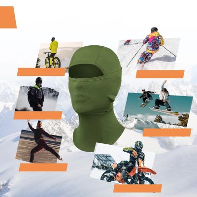 5. Kominiarka narciarska Qunature 13230023014 rower motocykl rozmiar balaklava M - zielona