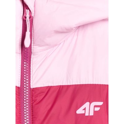 3. Kurtka puchowa z wypełnieniem syntetycznym dziewczęca 4F 4FJRAW25TDJAF0771-54S