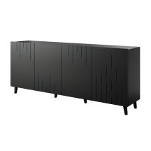Komoda BARI 200x42x82 czarny mat