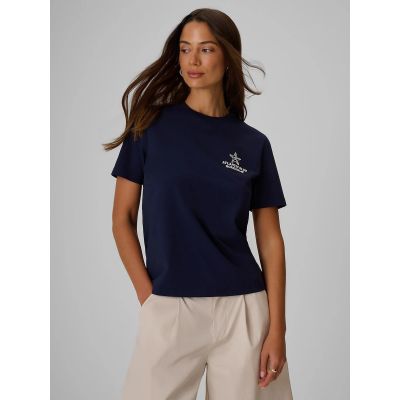 T-shirt relaxed z nadrukiem damski 4F 4FRSS26TTSHF4021-31S