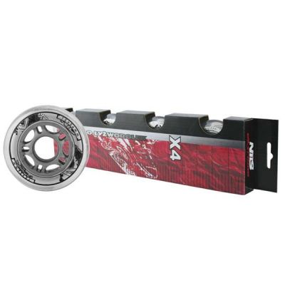 4. Kółka Nils Extreme PU 72x24 82A (4 szt.) 
