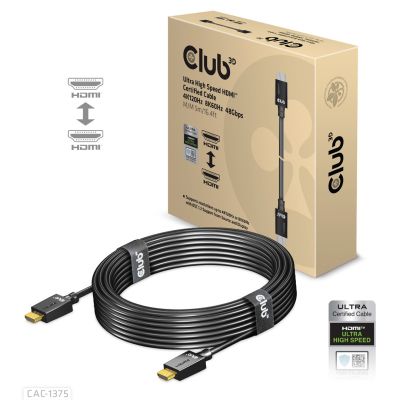 11. CLUB3D CAC-1375 kabel HDMI 5 m HDMI Typu A (Standard) Czarny