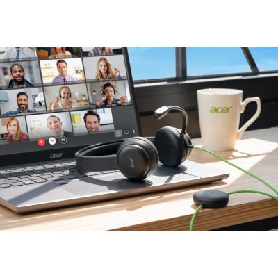 5. Konferencyjny zestaw słuchawkowy Acer z mikrofonem, USB typu A, Czarny