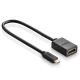 2. Ugreen kabel przewód przejściówka adapter HDMI - micro HDMI 19 pin 20cm czarny (20134)