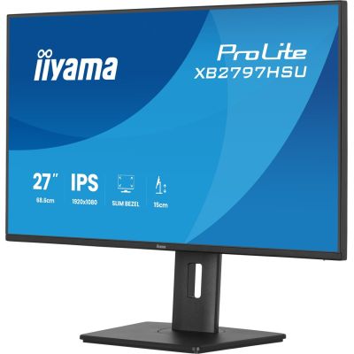 32. iiyama ProLite XB2797HSU-B1 monitor komputerowy 68,6 cm (27") 1920 x 1080 px Full HD LED Czarny