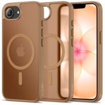 Etui Tech-Protect BasicMag MagSafe na iPhone 16e / 17e - brązowe