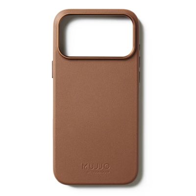 6. Mujjo Leather Case - etui skórzane do iPhone 17 Pro Max kompatybilne z MagSafe (tan)