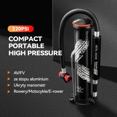 2. Rockbros mini pompka rowerowa składana 220PSI