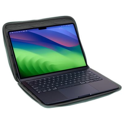 4. Rękawica Thule, pasuje do rozmiaru 14", Pokrowiec na MacBooka, zamglona zieleń