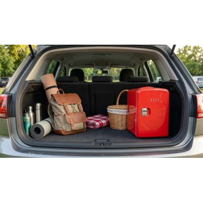 Mini lodówka ELLE Home ESDAF101RDEU 4L czerwona