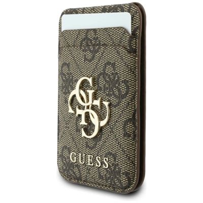 8. Etui Guess 4G z portfelem Magsafe na iPhone 18 Pro / 17 Pro - brązowe