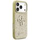 4. Etui Guess Fixed Glitter Big 4G na iPhone 17 Pro - złote
