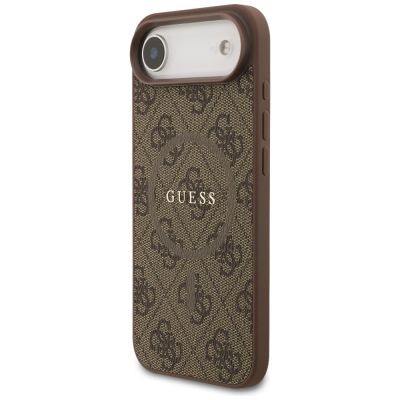 2. Etui Guess 4G Ring Classic Logo MagSafe na iPhone 17 Air - brązowe