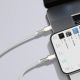 7. Kabel Baseus Cafule Series Metal Data USB-C / Lightning 20W PD 2 m - biały