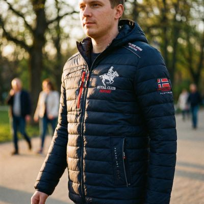 5. Kurtka męska Geographical Norway BRICK NAVY GTX MEN 068 NAVY (WY6358H/GN-MARINE)