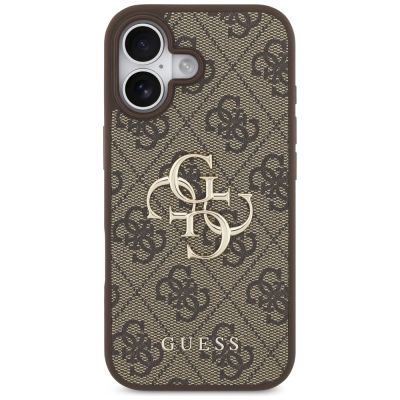 3. Etui Guess 4G Big Logo do iPhone 17 - brązowe