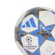 4. Piłka nożna adidas UCL Mini 25/26 League Stage biało-niebiesko-złota JP1544