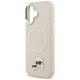 6. Etui Karl Lagerfeld Karl & Choupette Pins MagSafe do iPhone 17 - beżowe