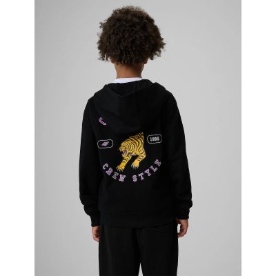 2. Bluza dresowa regular z kapturem chłopięca 4F 4FJRAW26TSWSM3195-20S