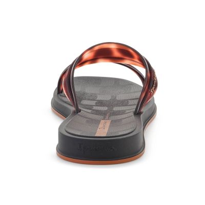 5. IPANEMA GLOW TRENDY SLIDE AD BLACK/TURTLE/BROWN 27421-BR850
