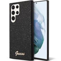 Etui Guess Glitter Script na Samsung Galaxy S23 Ultra - czarne