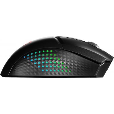 7. MSI CLUTCH GM51 LIGHTWEIGHT WIRELESS myszka Gaming Po prawej stronie RF Wireless + Bluetooth + USB Type-C Optyczny 26000 DPI
