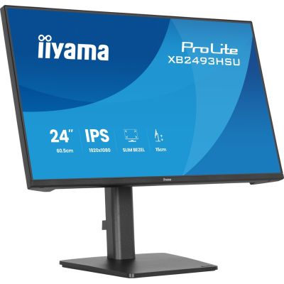 6. iiyama ProLite XB2493HSU-B1 monitor komputerowy 60,5 cm (23.8") 1920 x 1080 px Full HD LED Czarny