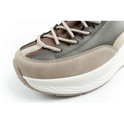 6. Lee Cooper buty sportowe sneakersy damskie modne wygodne za kostkę beżowe