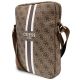 2. Torba Guess 4G Stripes na tablet 10" - brązowa