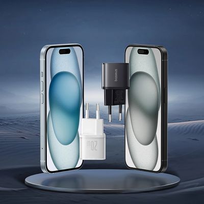 8. Ładowarka sieciowa Baseus GaN5S 20W 1xUSB-C - czarna