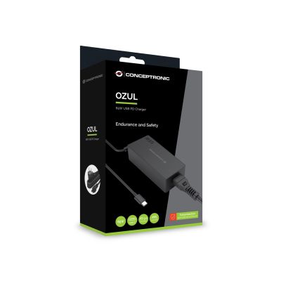 4. Conceptronic OZUL09BE adapter zasilający/ inwentor Wewnętrzna 65 W Czarny