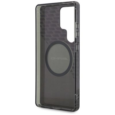 7. Etui AMG Transparent Rhombs MagSafe na Samsung Galaxy S25 Ultra  - czarne