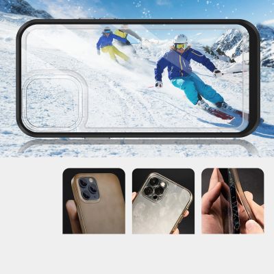 3. Clear 3in1 etui do iPhone 13 Pro żelowy pokrowiec z ramką czarny