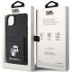 8. Etui Karl Lagerfeld Saffiano Cardslot Karl&Choupette Metal Pin do iPhone 15 - czarne