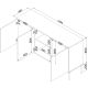 7. Komoda INSERTO 3D 143,5x40x80 czarny + LED