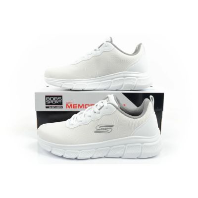 10. Skechers buty sportowe sneakersy męskie Bobs B Flex modne białe