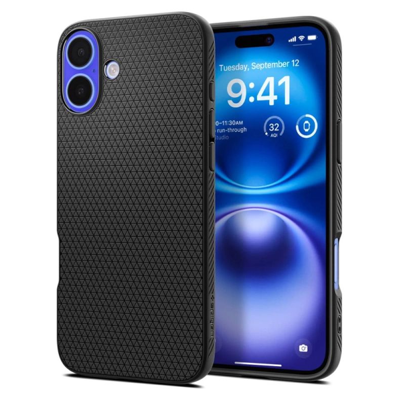 Etui Spigen Liquid Air na iPhone 16 - czarne