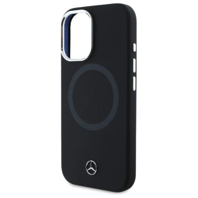 6. Mercedes MEHMP16S23SUTTK iPhone 16 6.1"   czarny/black hardcase Silicone Tonal Logo MagSafe