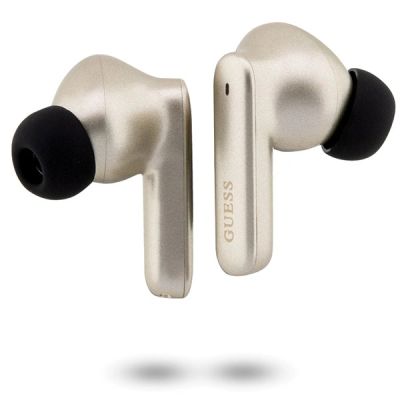 3. Słuchawki bezprzewodowe Guess Classic EST Bluetooth TWS - złote