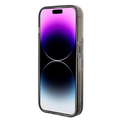 5. Etui Karl Lagerfeld Liquid Glitter Ikonik do iPhone 15 Pro - przezroczyste