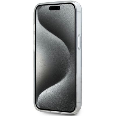 5. Etui DKNY IML Mono & Stripe MagSafe na iPhone 15 / 14 / 13 - czarne