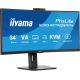4. Monitor IIYAMA 86,4cm (34") XCB3497WQSNPH-B1 21:9 HDMI+DP+USB-C Webc