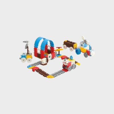2. Klocki konstrukcyjne Marioinex Mini Waffle Konstruktor, 140 elementów