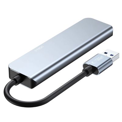 3. HUB Tech-Protect V0 5w1 USB-A - USB-A 3.0 / 3x USB-A 2.0 / USB-C - szary