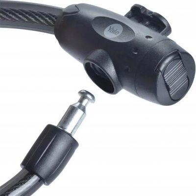 4. Linka rowerowa stalowa na klucz 12x2000mm Yale Essential Security Keyed Cable Lock 12mm