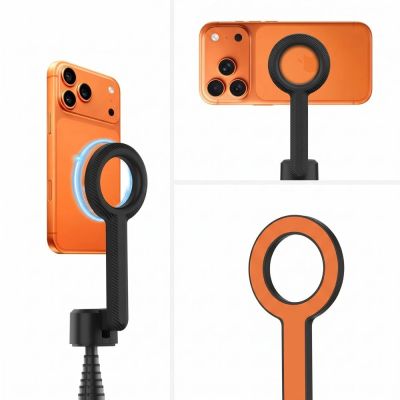 13. Selfie stick Tech-Protect L10S Bluetooth Tripod - czarno-pomarańczowy